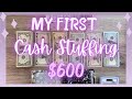 FIRST Cash stuffing starting from ZERO (kinda) | Expenses and Savings Challenges | 100 Envelopes 💜