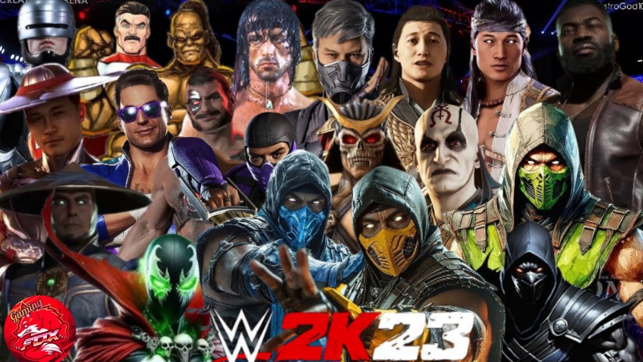 WWE 2k23 Mortal Kombat Royal Rumble! Scorpion, Sub-Zero, and Shao Khan! (S2 E9)