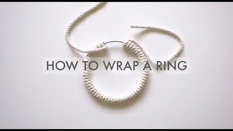 Macrame - How to Wrap a Ring