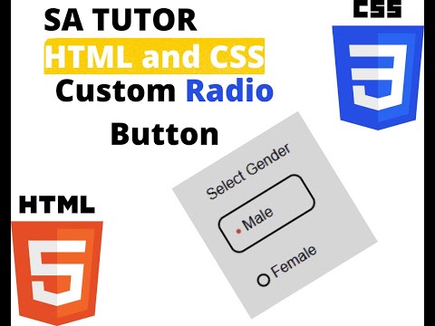 Custom Radio Button Using HTML and CSS