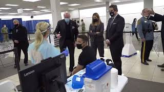 Governor Murphy Tours Morris County Vaccine Mega-Site
