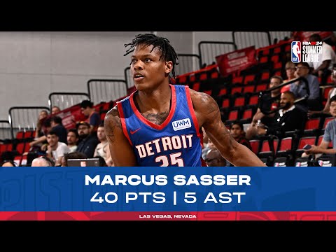 Marcus Sasser: 40 POINTS & 5 Assists vs. Indiana Pacers | Summer League 2023 | Pistons TV