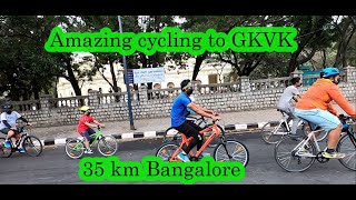 Cycling for Go green |Cycling to GKVk bangalore | GoPro | city cycling | bangalore