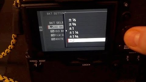 HOW TO: FUJIFILM X-T2 Super TRICK ~ Bracketing 6 Shots