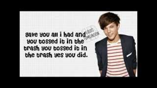 Grenade (Cover) - One Direction (Lyrics With Pictures)