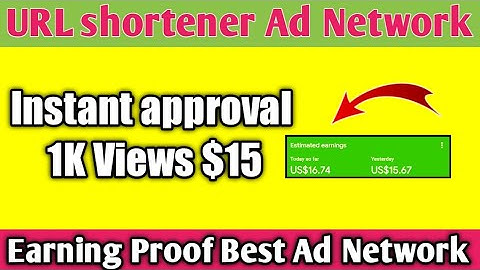 URL shortener Ad Network, instant approval, best ad network for URL shortener adsense alternative