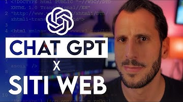 Chat GPT per SITI WEB - Come si crea un sito con l