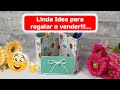 MANUALIDAD con RECICLAJE para el REGRESO A CLASE/recycling craft for back to school