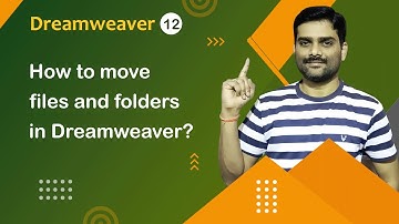 How to move Files and Folders in Dreamweaver - Dreamweaver Tutorial 12 🚀