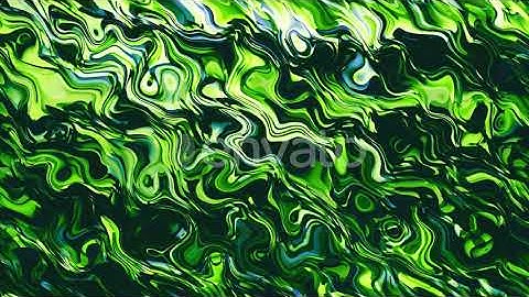 Green Abstract Waves | Motion Graphics - Envato elements