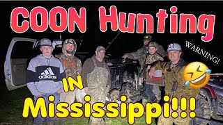 WILD Night Of Coon Hunting With The Baddest Coon Dog, Beulah, In Mississippi!!!