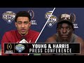 Bryce Young and Christian Harris address the media following Alabama's Cotton Bowl win