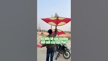 Thả diều bộ sáo chuông d40 mới của bạn Phúc #sáodiều #dieusao #kite