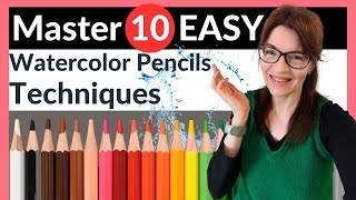 Watercolor Pencils For Beginners (Master these 10 EASY Techniques Today!)