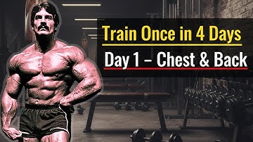 4 Day Split Routine | Mike Mentzer’s Chest & Back Workout (Day 1)