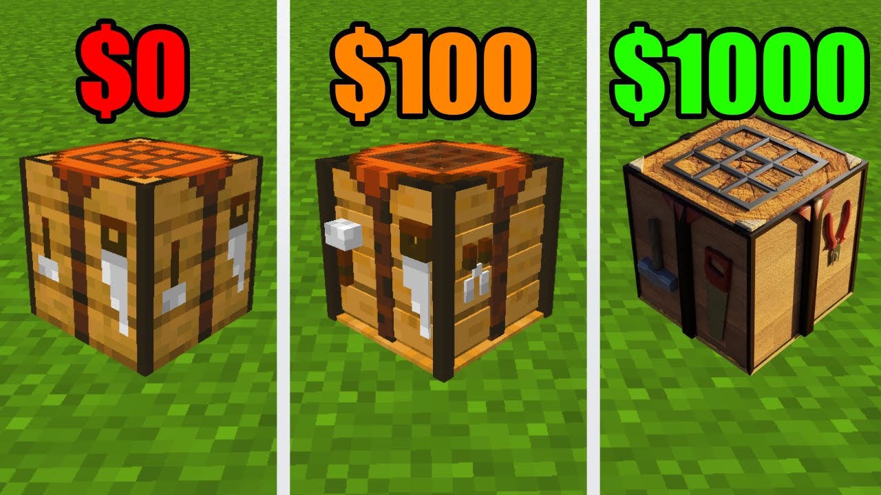textures for $0 vs $100 vs $1000