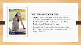 How to Gain MRICS