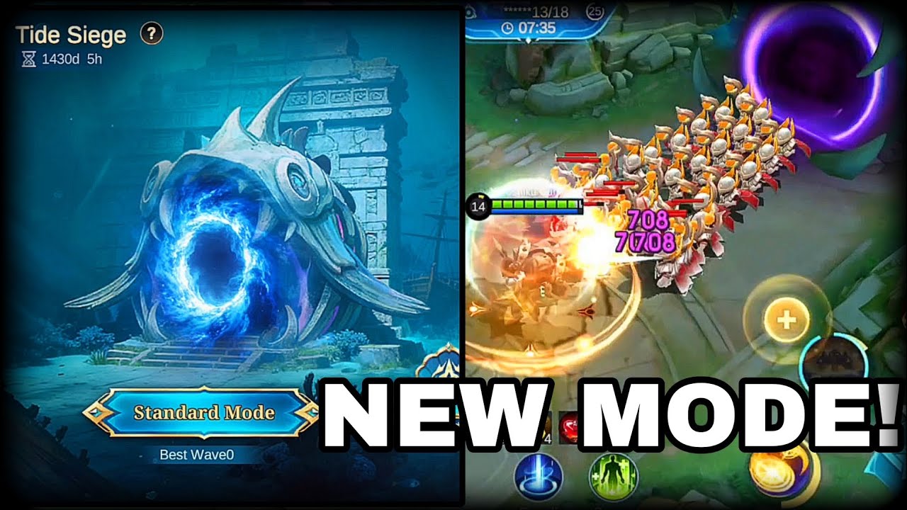 I TRIED THE NEW MODE; TIDE SIEGE IN THE TEST SERVER | MOBILE LEGENDS 