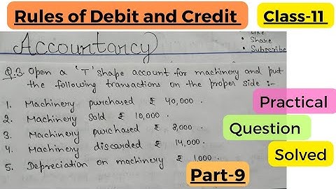 Practical Question Solving📚| Rules of Debit and Credit| Class-11th @KRinstitute02  #account #study