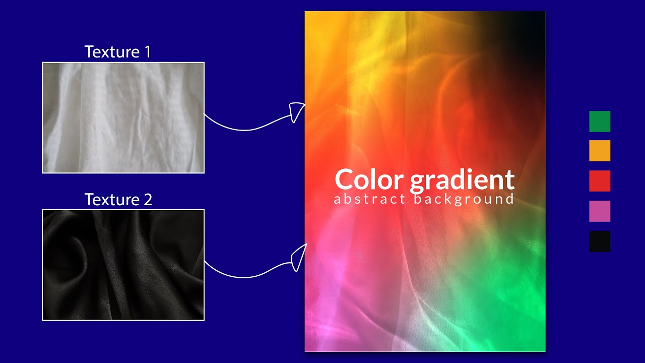 How to make simple colorful gradient abstract background in Adobe ...