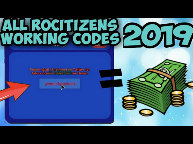 All Codes On Rocitizens Working 2019 Roblox Youtube