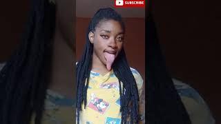 How long do you think her tongue is? (pt 3) #viral #shorts #trending #youtubeshorts #shortsfeed