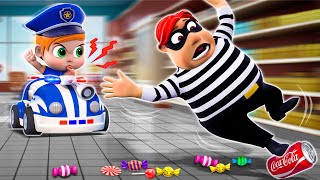 Thief At Candy Shop 🍬✨👮🏻 | Stranger Danger Song | NEW ✨ Nursery Rhymes & Funny Cartoon for Kids