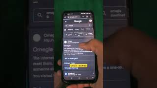 How to use Omegle in Android phone | Mobile me Omegle kaise chalaye | Omegle Video Chat | #short #yt screenshot 5