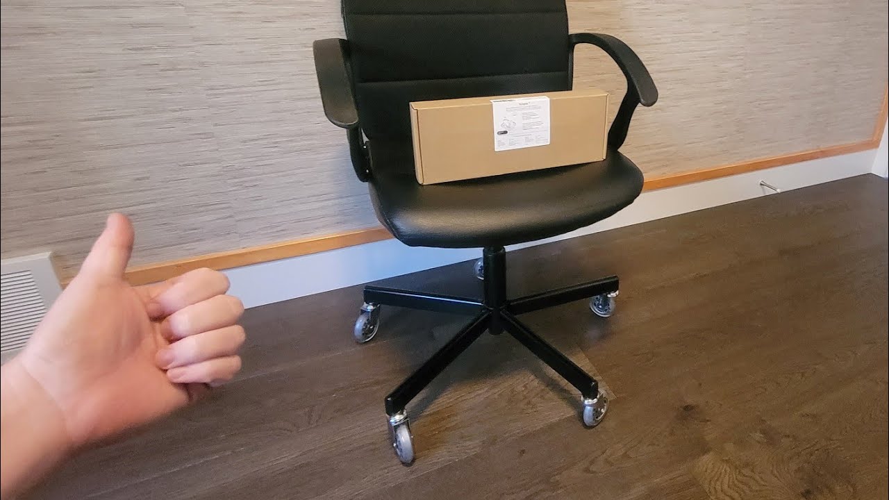 IKEA OFFICE CHAIR POLYURETHANE WHEELS! A Must have for hardwood floors