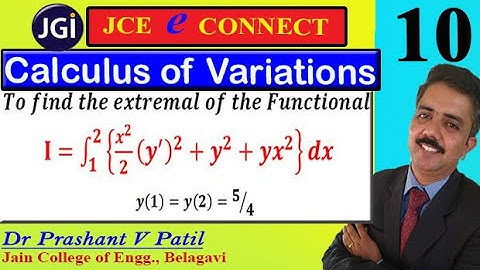Extremal of the Functional || ∫{𝒙^𝟐/𝟐 (𝒚′ )^𝟐+𝒚^𝟐+𝒚𝒙^𝟐 }𝒅𝒙 || 18mat31 || Dr Prashant Patil