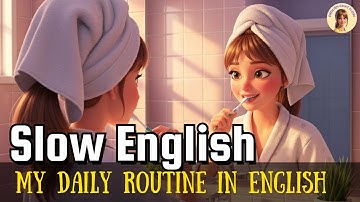 My Daily Routine ☀️| Easy English Conversation Practice for Beginners 🏫