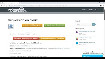 Secured Subversion on Ubuntu 14.04 LTS - Deploy on Azure , AWS and Google Cloud Platform.