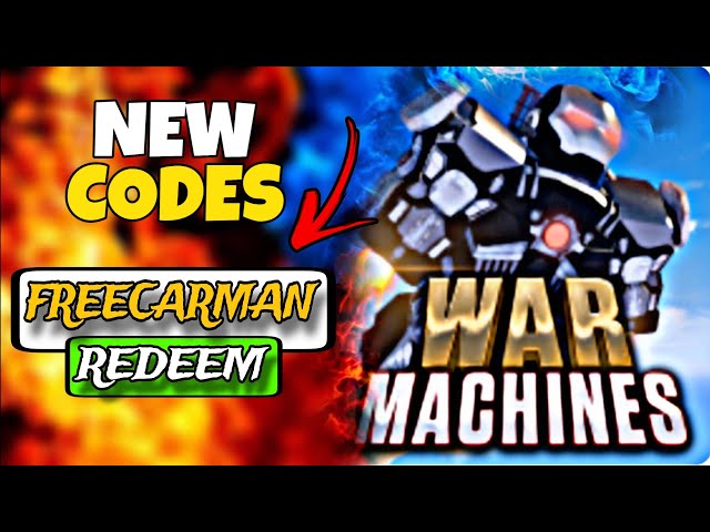 CODES] War Machines CODES 2023! Roblox Codes for War Machines 