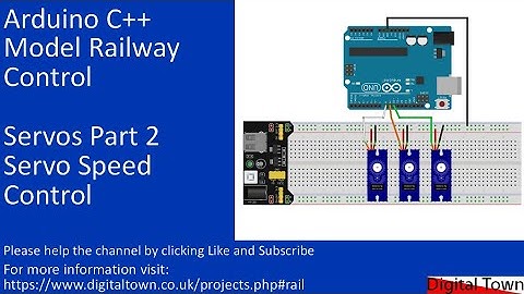 #126 Arduino for Model Railways - Servos part 2 Speed control