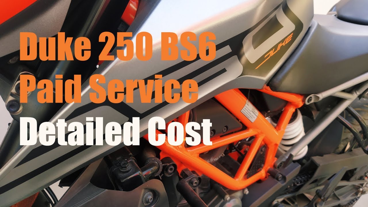 duke 250 bs6 service cost