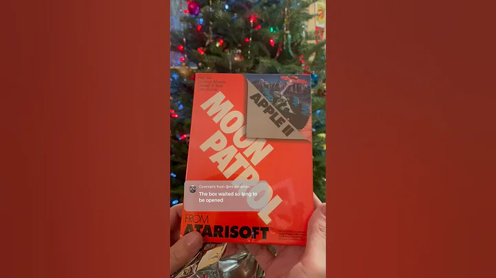 Opening 40 year old sealed software for apple II computers: Moon Patrol 1983 #retrogaming #80s