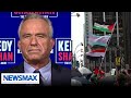 Rfk jr watches antiisrael protesters swarm nyc during biden visit