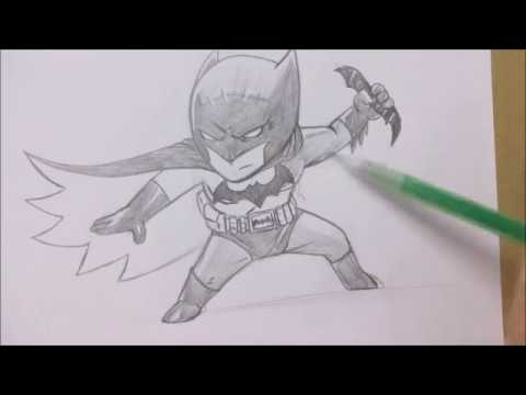Como Desenhar O Batman Chibi Youtube
