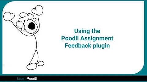 using poodll assignment feedback plugin slideshow video