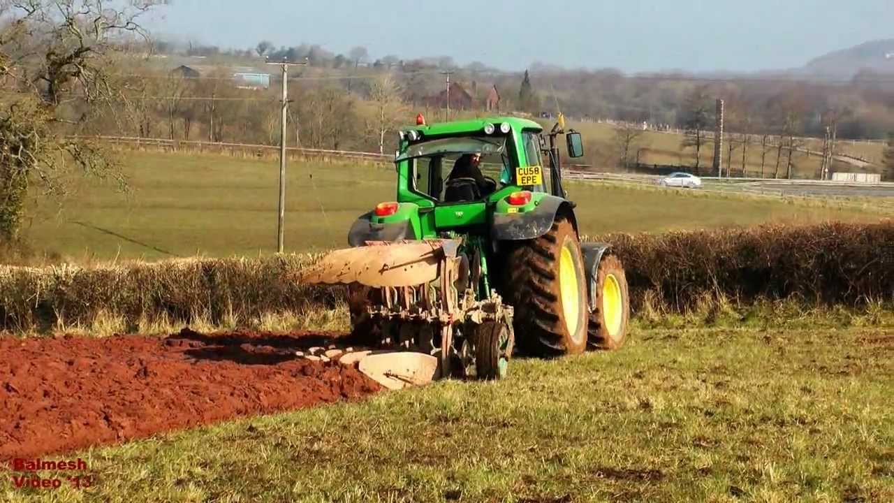 Ploughing Grassland - John Deere 6930. - YouTube
