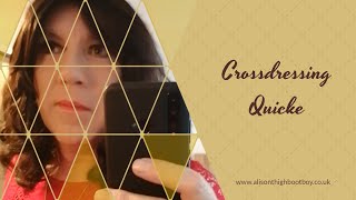 Crossdressing Quickie - That Red Lace Dress - Glamorous Crossdresser