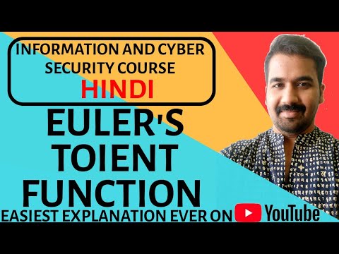 Euler's Toient Function Explained with Examples in Hindi