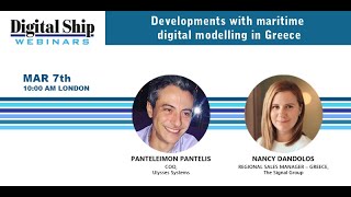 Developments with maritime digital modelling in Greece