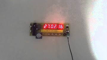 7 seg clock DS1703  Time Date Temperature