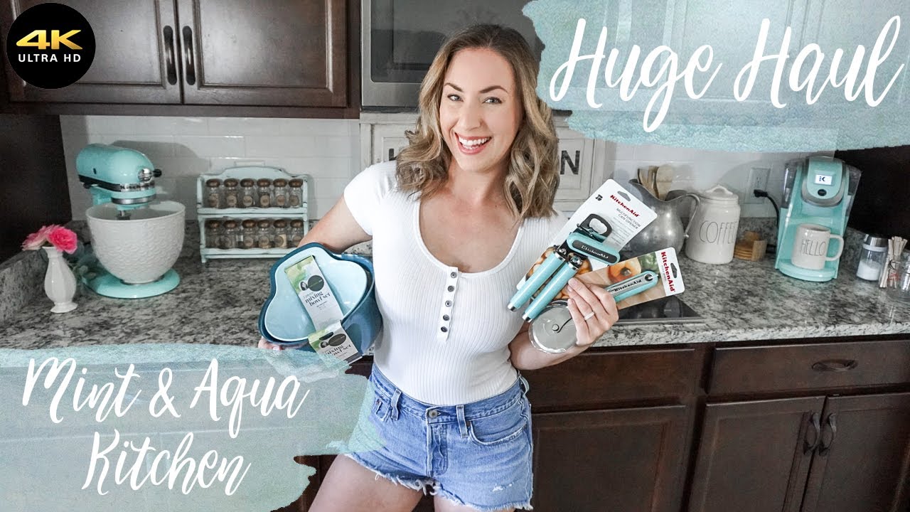 HUGE HAUL, Mint & Aqua Kitchen Accessories