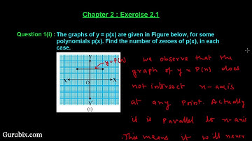 Ex 2 1  Q 1i  The graphs of y = px are given to find    Ch 2  Math for Class X CBSE