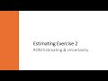 Estimating Exercise 2: ROM Estimating, Benchmarks & Uncertainty (Mixed-Use Project)