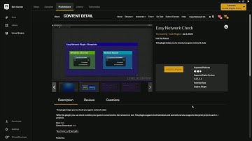 Check Is Game Connected To the Internet Unreal Engine | Easy Network Plugin On Epic Market Check Net