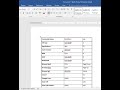 Ms Word me text ko table me kaise kre #mswordforbeginners#msword#mswordtutorial#msoffice2010#Msword