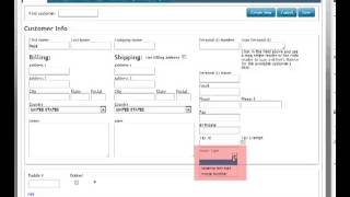 Accounting - Customer info